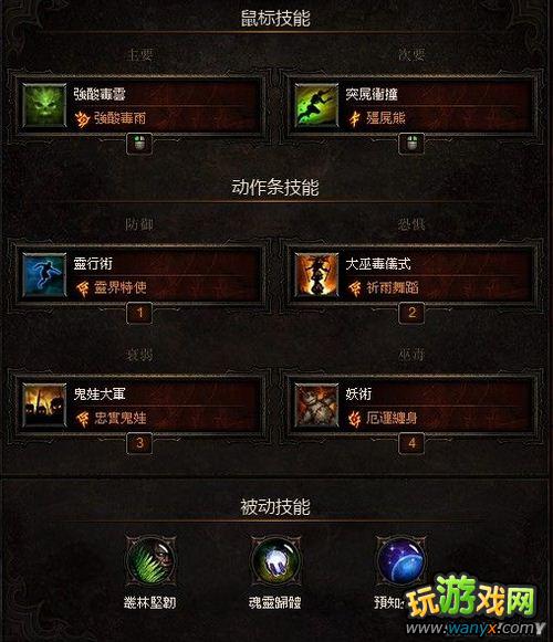 《暗黑破坏神3》巫医的未来：酸雨加僵尸熊