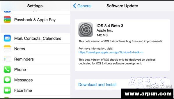 iOS 8.4 beta 3ʽiOS 8.4 beta 3ʽ arpun.com