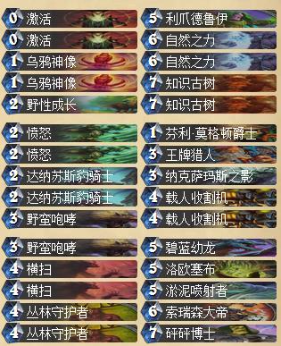 炉石传说咆哮德卡组_炉石传说传说咆哮德分享
