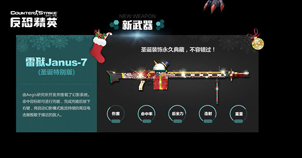 CSOL雷狱Janus-7圣诞特别版介绍_CSOL雷狱Janus-7圣诞特别版值得买吗多少钱