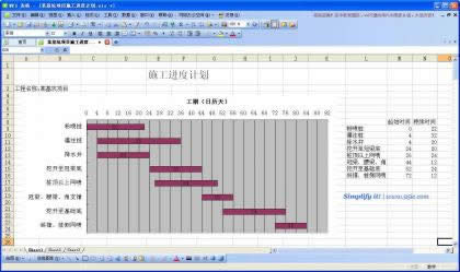 WPS表格做出漂亮的进度计划横道图!_wps教程_本站