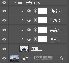 PS把曝光不足建筑照片调成高清效果