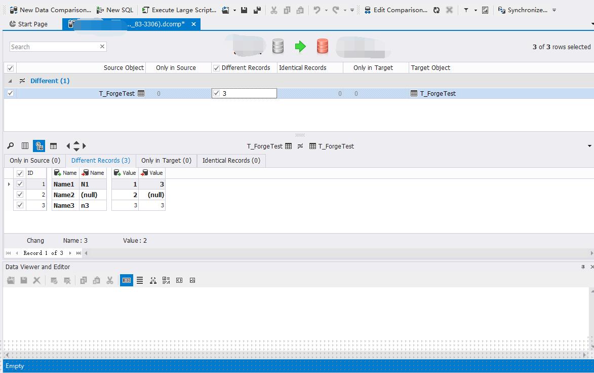 数据库数据对比自动生成sql教程分享